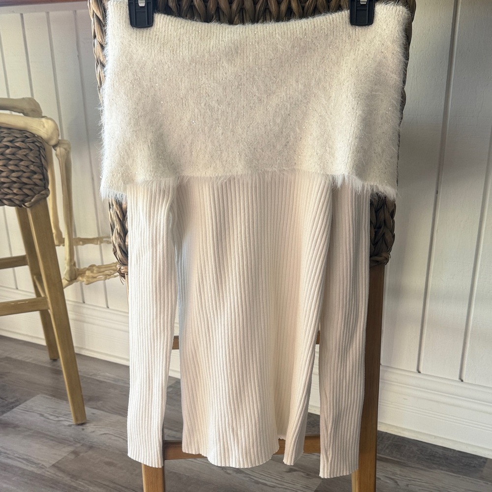 INC International Concepts Off-the-Shoulder Sweater with sparkle